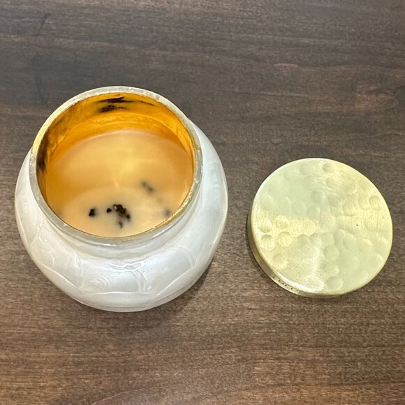 EMPTY CANDLE JAR - Anthropologie Capri Blue Volcano Capiz Jar (Ivory) Candle​ - Picture 1 of 4